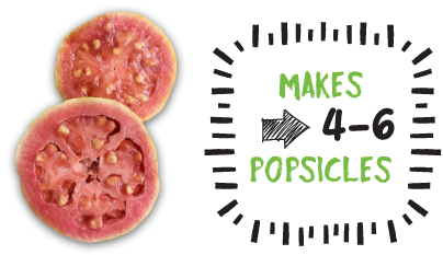 Apple, Guava + Yoghurt Popsicles